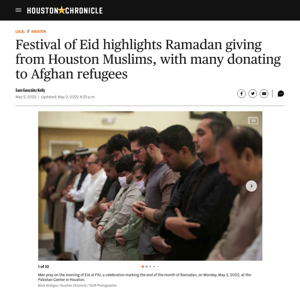 Festival of Eid highlights Ramadan giving from Houston Muslims, with