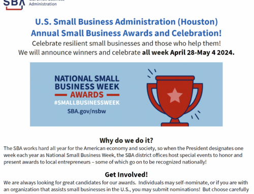 U.S. Small Business Administration (Houston) Annual Small Business Awards and Celebration!