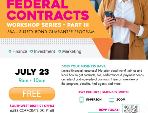 SWMD Workshop Series Federal Contracts – Part III: Conducting Federal Market Research, July 23