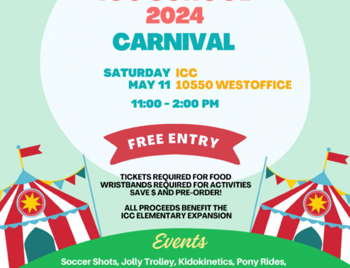 Save the Date: ICC School 2024 Carnival, May 11