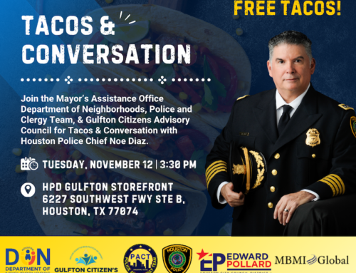 Tacos with Police Chief Noe Diaz, Nov. 12