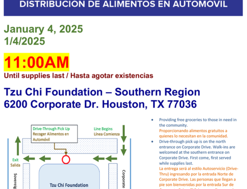 Tzu Chi USA: Drive-Thru Food Distribution, Jan. 4